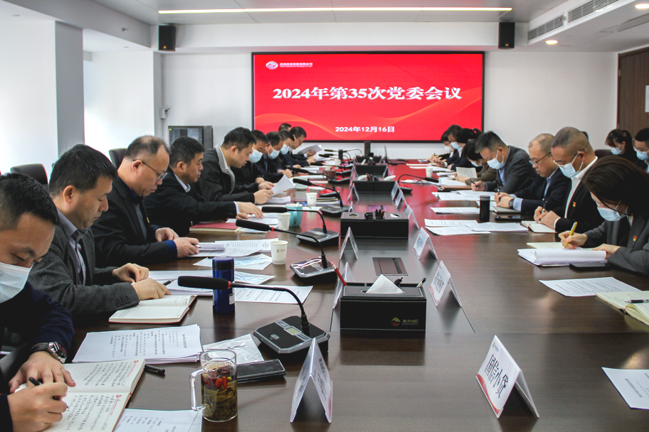 公司召開(kāi)黨委會(huì)議 深入學(xué)習(xí)中央經(jīng)濟(jì)工作會(huì)議精神